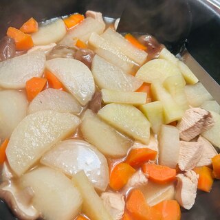 "作り置き"鶏肉と根菜の煮物